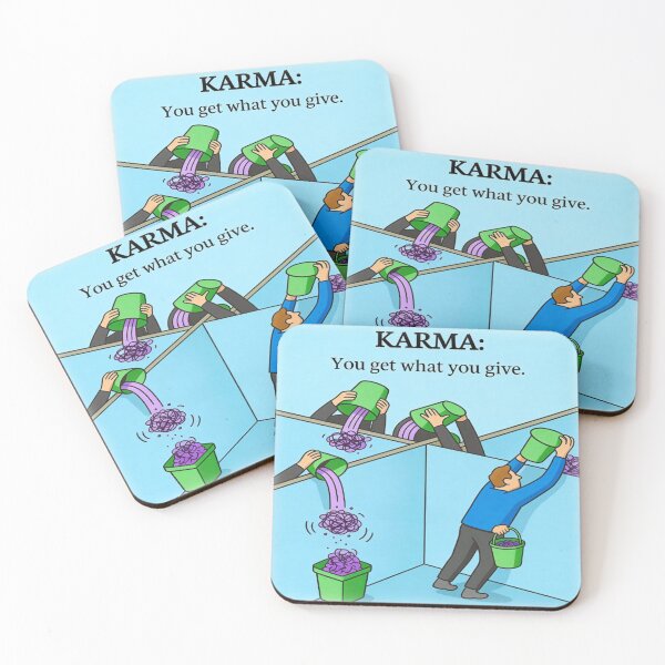 Item preview, You Get What You Give – Karma Illustration with Meaning designed and sold by YogaCreations.