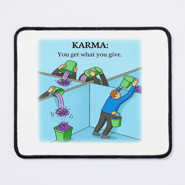 Item preview, You Get What You Give – Karma Illustration with Meaning designed and sold by YogaCreations.