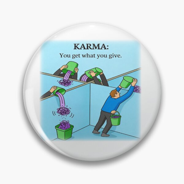 Item preview, You Get What You Give – Karma Illustration with Meaning designed and sold by YogaCreations.
