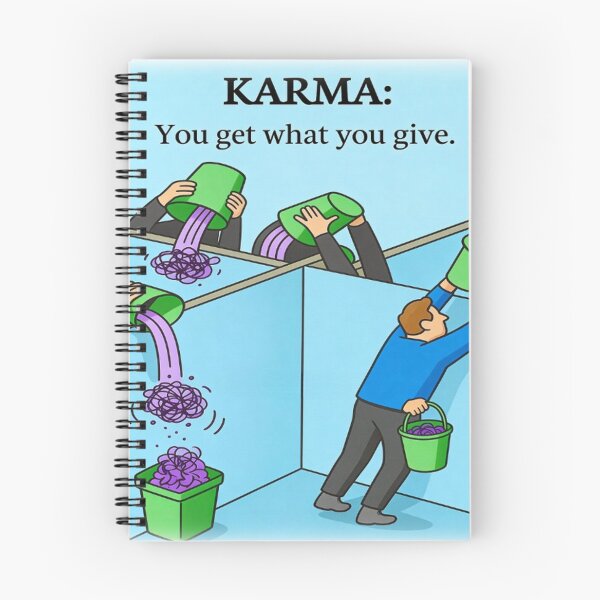 Item preview, You Get What You Give – Karma Illustration with Meaning designed and sold by YogaCreations.
