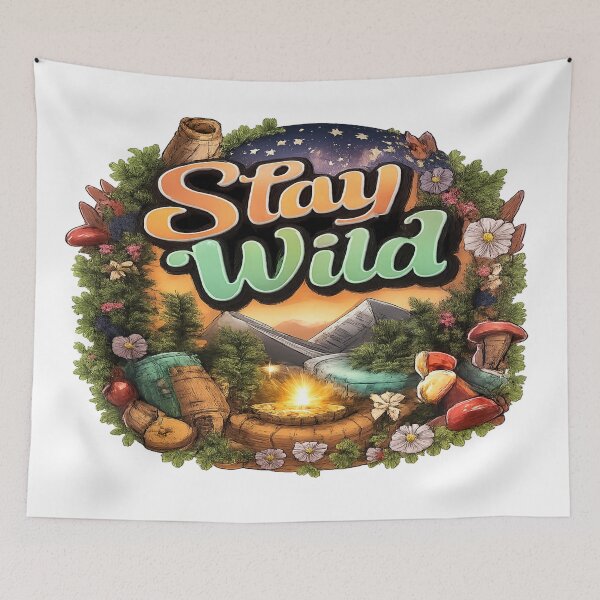 Item preview, Stay Wild Inner Universe designed and sold by HiteshArt111.