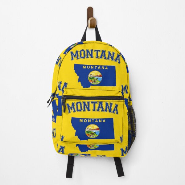 Item preview, Montana Pride - Classic State Map & Flag Varsity Style designed and sold by mashmosh.