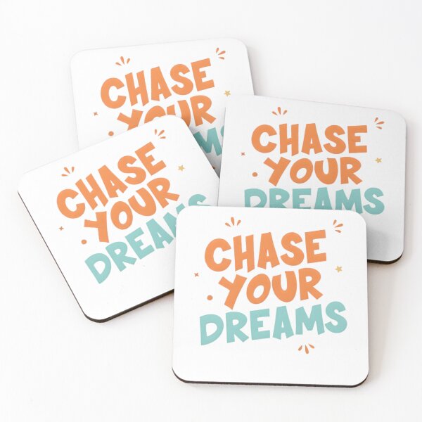 Item preview, Chase Your Dreams - Cute Colorful Bubbly Motivational Quote designed and sold by Latikshop.