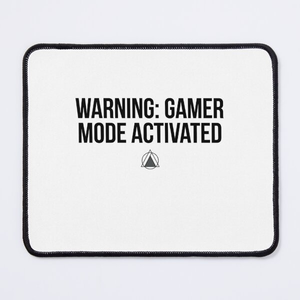 Item preview, Warning Gamer Mode Activated Bold Minimalist Clean designed and sold by anass002.
