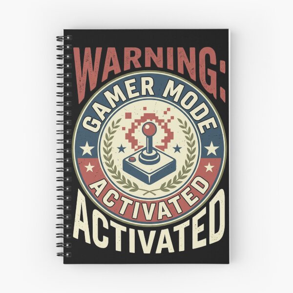 Item preview, Warning Gamer Mode Activated Vintage Badge Joystick designed and sold by anass002.