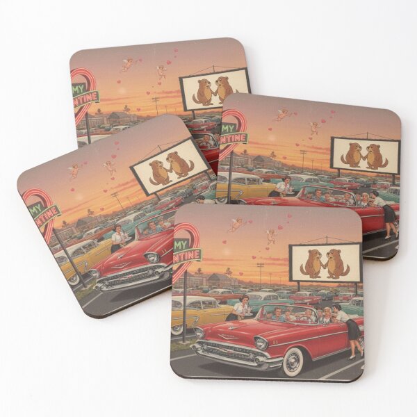 Item preview, Be My Valentine: Retro Sunset Drive-In Movie designed and sold by Art's Diner.