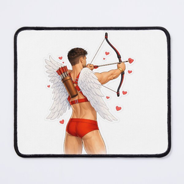 Item preview, Cupid Aiming Love – Valentine Angel Sticker designed and sold by MPForet.