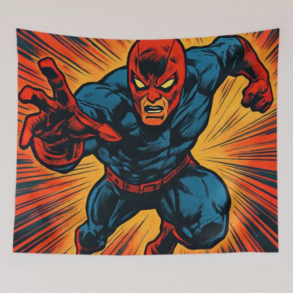 Item preview, Action masked hero  | Comics style - Cartoon designed and sold by ComicsFactory.