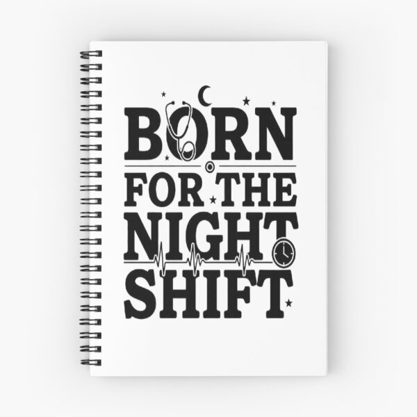 Item preview, Born for the Night Shift – Night Shift Nurse Graphic Design designed and sold by ZentraVibe.
