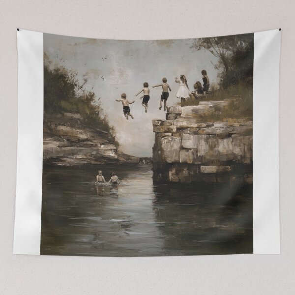 Item preview, Children Jumping Off a Cliff designed and sold by lautir.