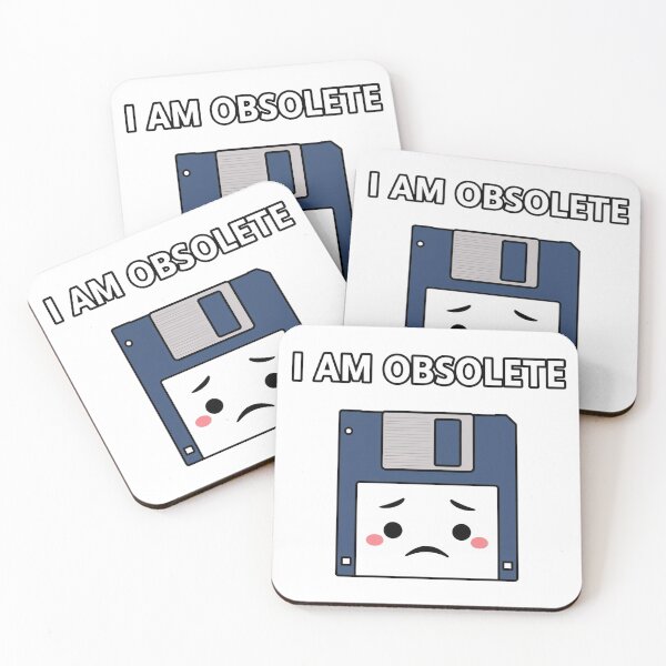 Item preview, I Am Obsolete -  Sad Retro Floppy Disk designed and sold by Last-Brain-Cell.