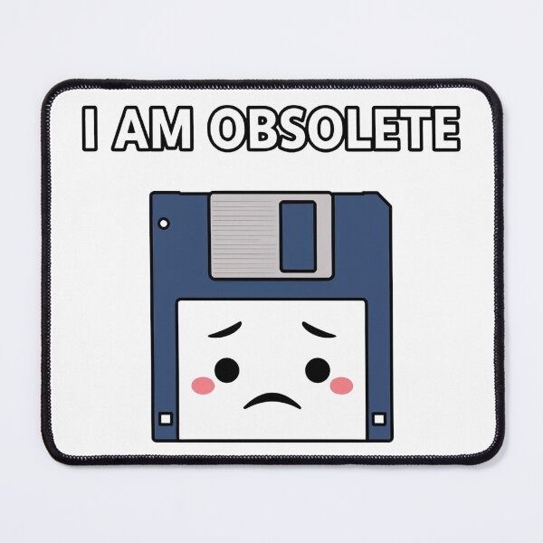 Item preview, I Am Obsolete -  Sad Retro Floppy Disk designed and sold by Last-Brain-Cell.