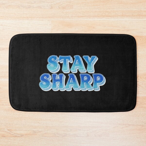 Item preview, STAY SHARP Retro 70s Typography Vintage Motivational Quote designed and sold by INNER WINNER YOU.