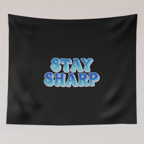Item preview, STAY SHARP Retro 70s Typography Vintage Motivational Quote designed and sold by INNER WINNER YOU.