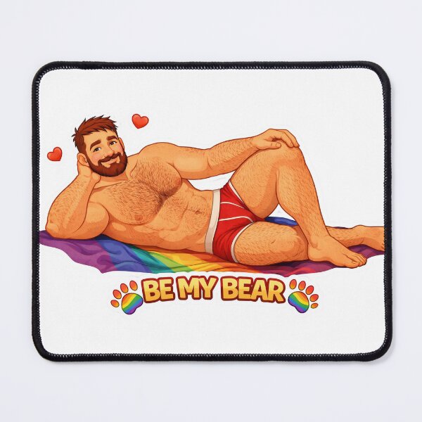 Item preview, Be My Bear – Gay Valentine Bear Pride Sticker designed and sold by MPForet.