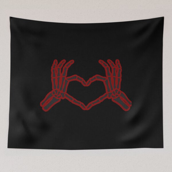 Item preview, Skeleton Heart Hands Minimal designed and sold by wxcxkvwkkq46.