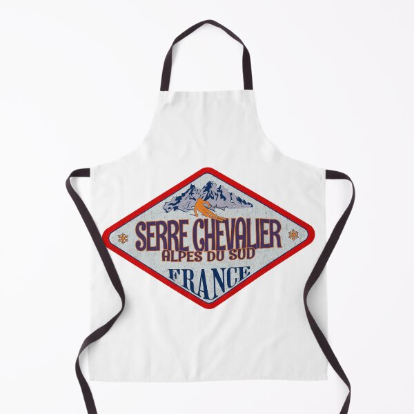 Item preview, Serre Chevalier, Alpes du Sud, France, Vintage skiing badge design designed and sold by Wanderful-roads.