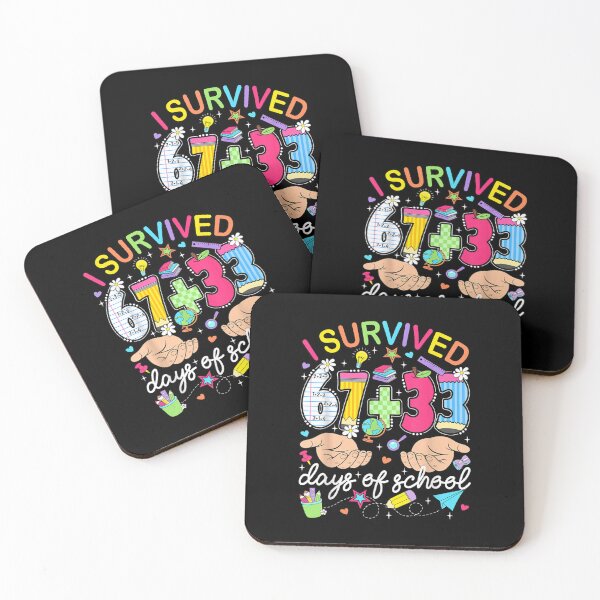 Item preview, I Survived 67 33 Days of School 100th Day Teacher Student designed and sold by ArtFunDib.