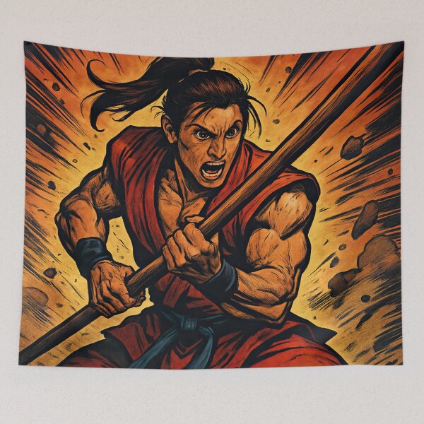 Item preview, Bojutsu fighter | Comics style - Cartoon designed and sold by ComicsFactory.
