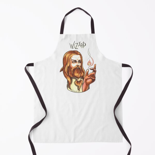 Item preview, Wizard with flame - Hand-Drawn Fantasy Portrait designed and sold by BlackLineLab.