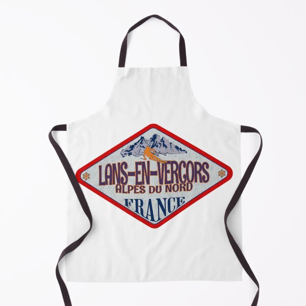 Item preview, Lans-en-Vercors, Alpes du Nord, France, Vintage skiing badge design designed and sold by Wanderful-roads.