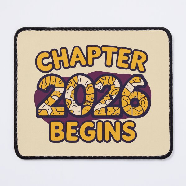 Item preview, Chapter 2026 Begins: Artsy Yellow Doodle Typography designed and sold by DavidTeeStudio.