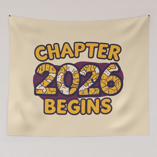 Item preview, Chapter 2026 Begins: Artsy Yellow Doodle Typography designed and sold by DavidTeeStudio.