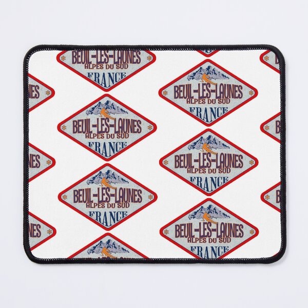 Item preview, Beuil-les-Launes, Alpes du Sud, France, Vintage skiing badge design designed and sold by Wanderful-roads.