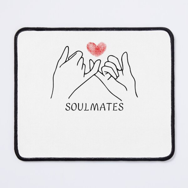 Item preview, Soulmates Pinky Swear - Fingerprint Heart Minimalist Design designed and sold by ArtoraGallery.