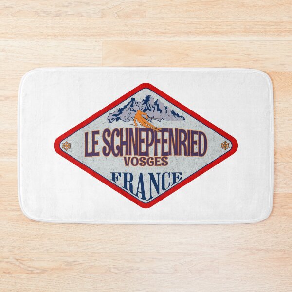 Item preview, Le Schnepfenried, Vosges, France, Vintage skiing badge design designed and sold by Wanderful-roads.