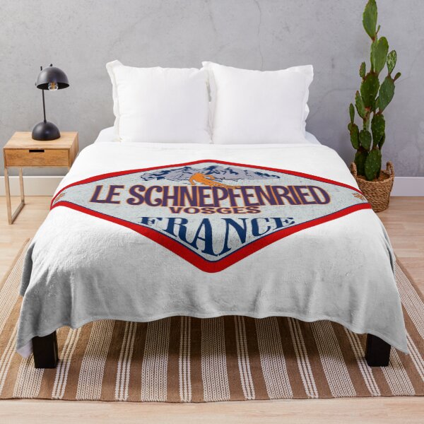 Item preview, Le Schnepfenried, Vosges, France, Vintage skiing badge design designed and sold by Wanderful-roads.