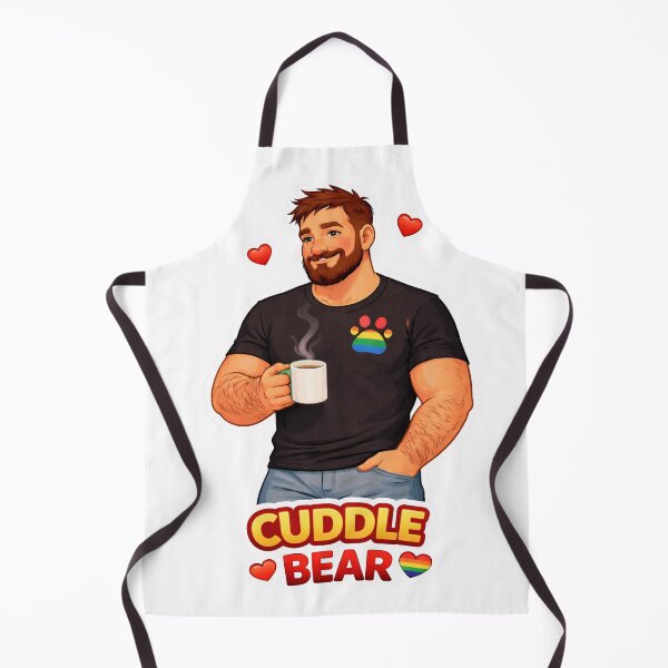 Item preview, Cuddle Bear – Cozy Gay Bear Pride Sticker designed and sold by MPForet.