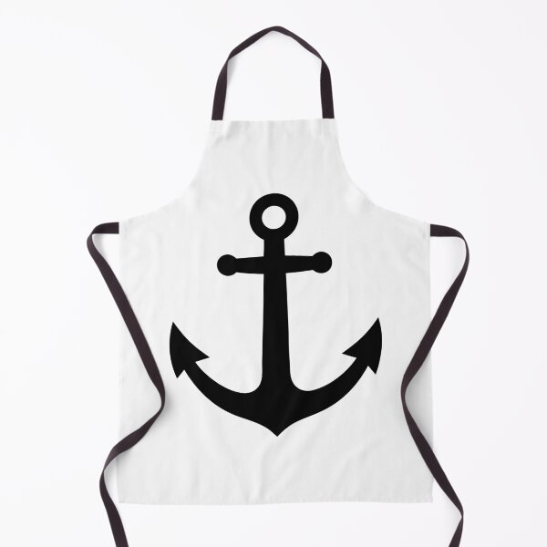 Item preview, Nautical Anchor Black Silhouette Isolated on White designed and sold by AFernandesDSG.