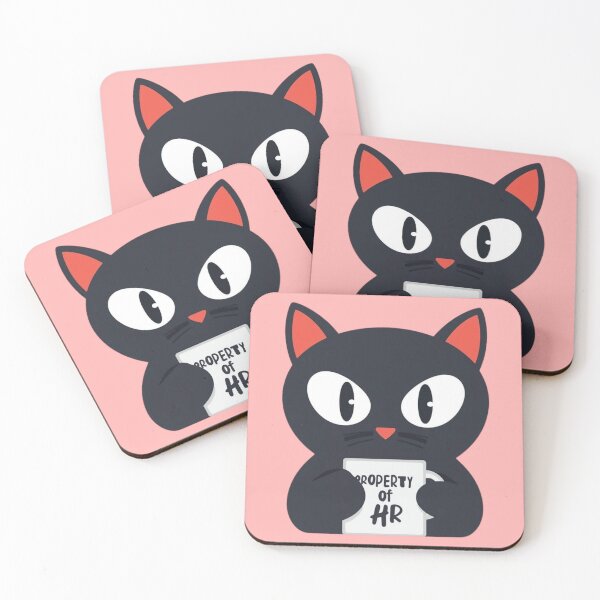Item preview, Funny Black Cat with Coffee Mug designed and sold by Last-Brain-Cell.