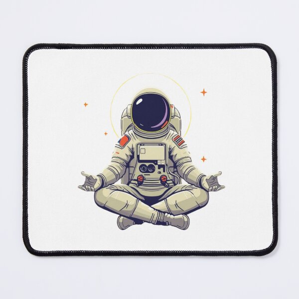Item preview, Meditating Astronaut Zen Illustration | Cosmic Space Yoga Art designed and sold by ULTIMATE CREATIONS.