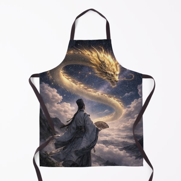 Item preview, Abe no Seimei and the Celestial Golden Dragon – Onmyoji of the Starry Sky | Mori no Akari Series designed and sold by Mori-no-Akari.