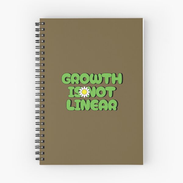 Item preview, Growth Is Not Linear – Mental Health & Self Growth Quote designed and sold by Quipzzy.