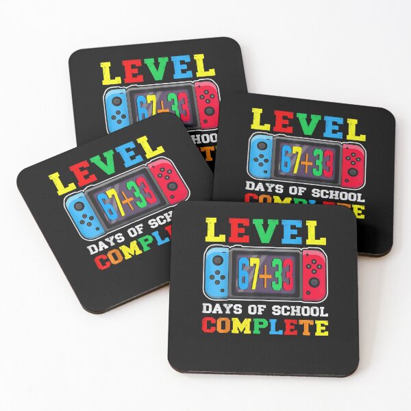 Item preview, Level 67 33 Happy 100 Days of School Complete Funny 67 Meme designed and sold by ArtFunDib.