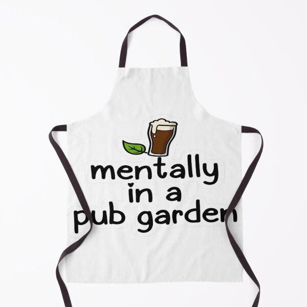 Item preview, Mentally in a Pub Garden – Minimal Funny British Beer T-Shirt & Sticker designed and sold by Sushikidsntoddlers.