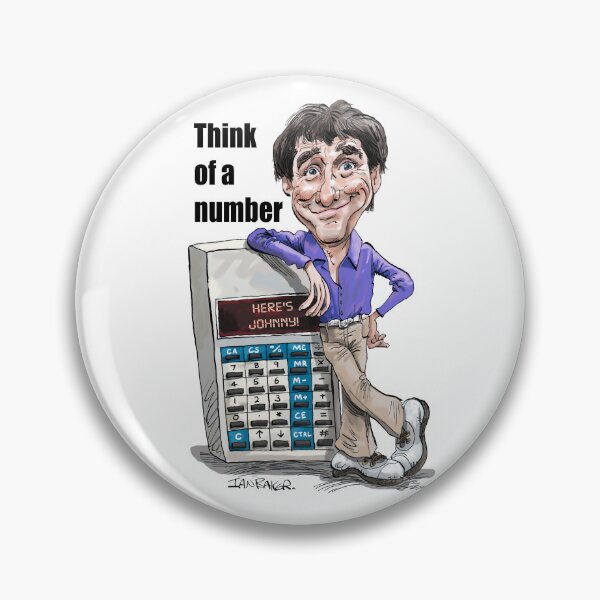 Item preview, Johnny Ball Think Of A Number Tribute designed and sold by IanBakerToons.