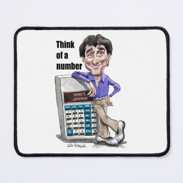 Item preview, Johnny Ball Think Of A Number Tribute designed and sold by IanBakerToons.