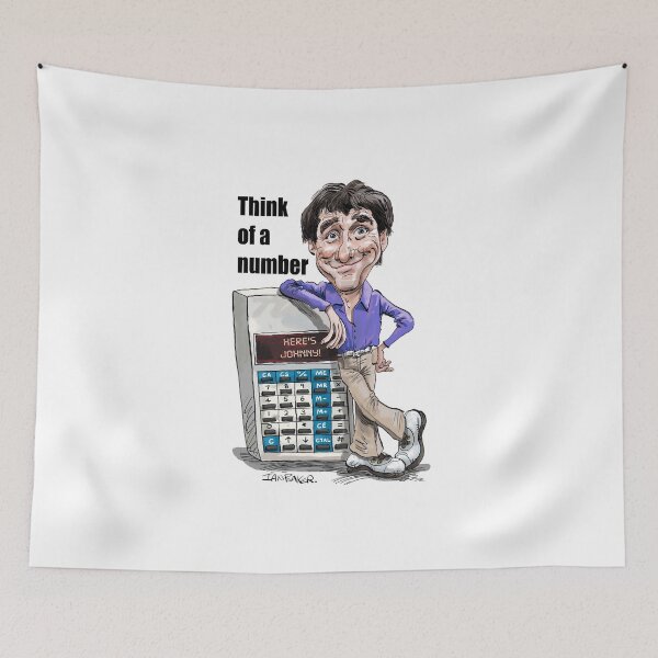 Item preview, Johnny Ball Think Of A Number Tribute designed and sold by IanBakerToons.
