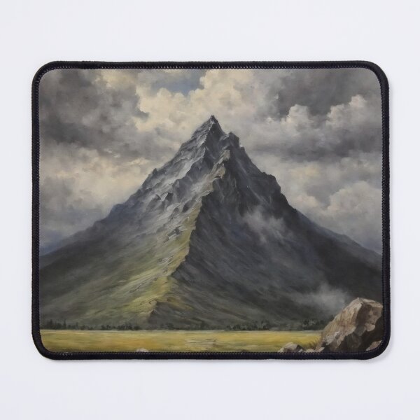 Item preview, Lonely Mountain Peak – Dark Storm Landscape Art designed and sold by Visualynx.