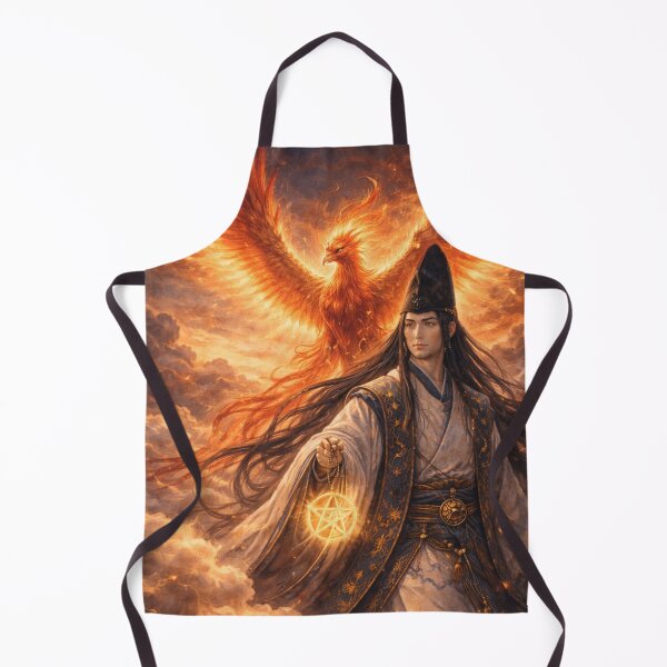 Item preview, Abe no Seimei and the Phoenix of Sacred Fire – Onmyoji of the Crimson Sky | Mori no Akari Series designed and sold by Mori-no-Akari.
