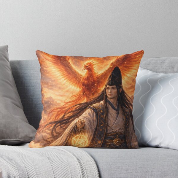 Item preview, Abe no Seimei and the Phoenix of Sacred Fire – Onmyoji of the Crimson Sky | Mori no Akari Series designed and sold by Mori-no-Akari.