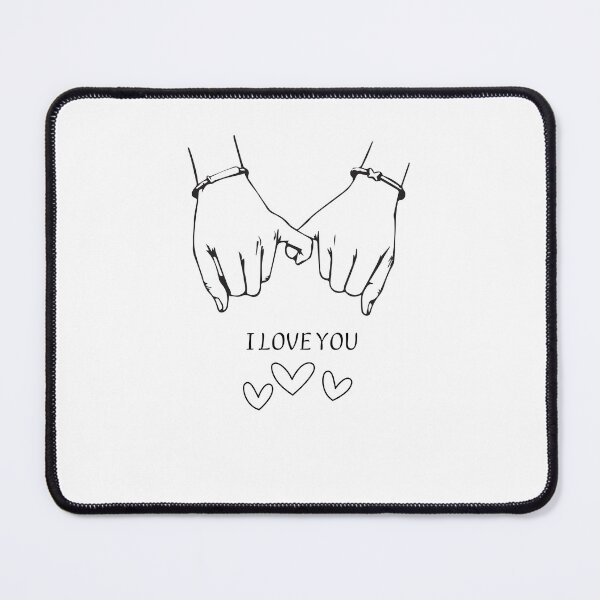 Item preview, Eternal Bond Pinky Promise - Couple's Matching Love Hearts Tee designed and sold by ArtoraGallery.