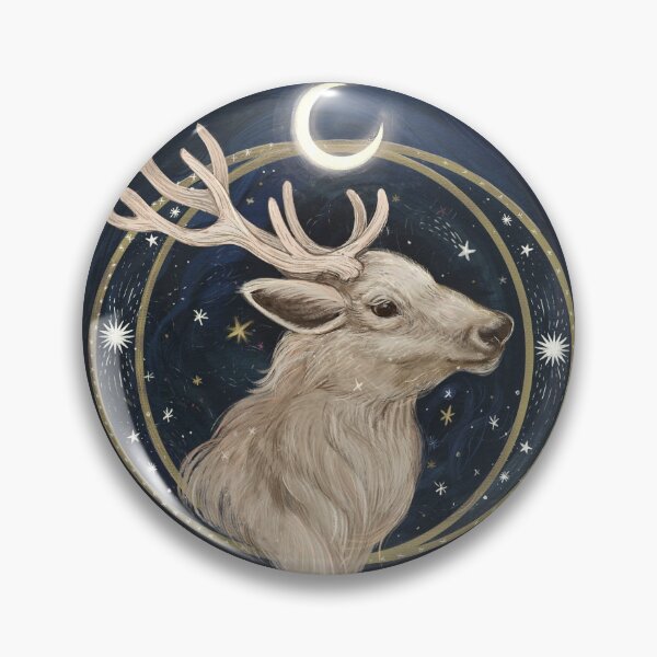 Item preview, Silver Stag Celestial Crest designed and sold by lauragraves.