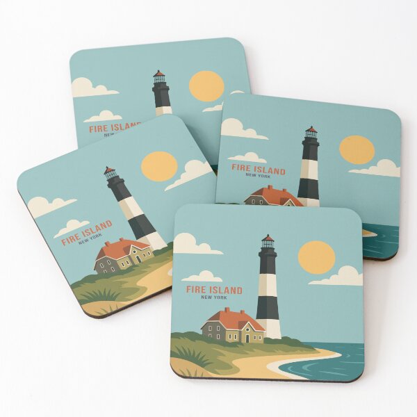 Item preview, Fire Island Travel Poster designed and sold by rogue-design.