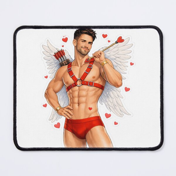Item preview, Winking Cupid – Flirty Valentine Angel Sticker designed and sold by MPForet.