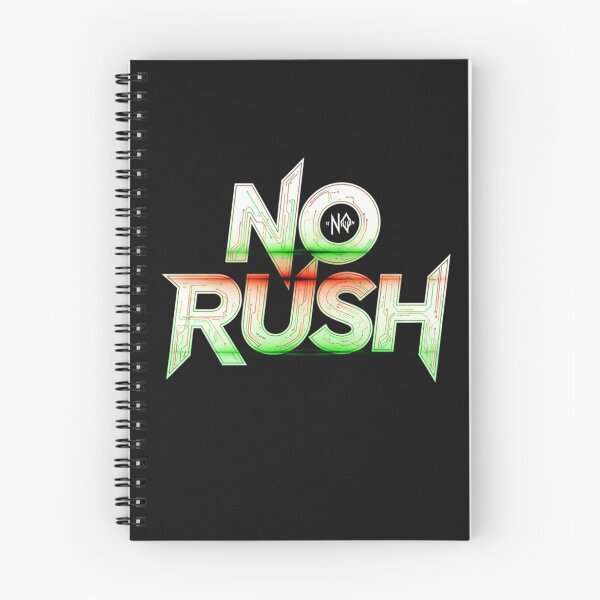 Item preview, NO RUSH Cyberpunk Future City Neon Glitch Aesthetic Art designed and sold by INNER WINNER YOU.